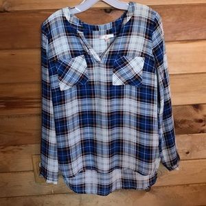 Flannel Looking Blouse